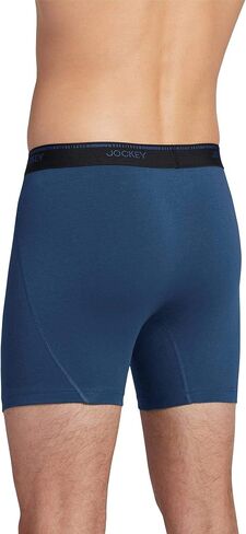 Jockey Men's Underwear MaxStretch 6" Boxer Brief - 3 Pack in Saudi Arabia