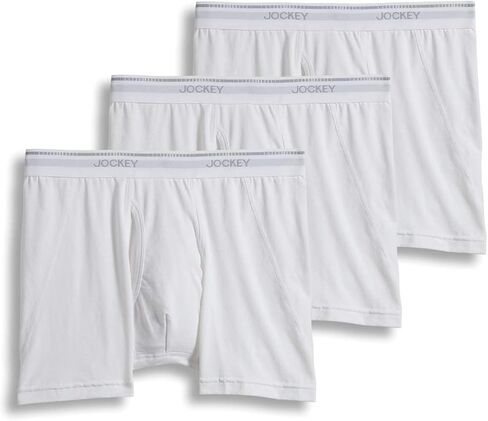 Jockey Men's Underwear MaxStretch 6" Boxer Brief - 3 Pack in Saudi Arabia