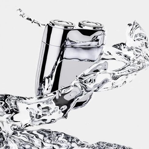 Waterproof Portable USB Men's Shaver - VALINK Double Head 3D Floating Rotary USB rechargeable Cordless Electric Razors Wet and Dry Use in Saudi Arabia