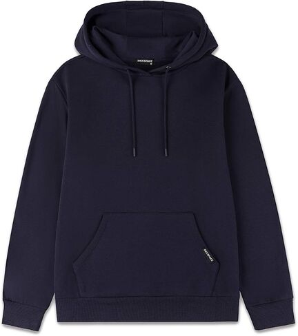 DEESPACE Men's Sweatshirts Soft Brushed Fleece Hoodie Pull on Sweatshirts Drawstring Hooded Sweatshirt (S-3XL) in Saudi Arabia
