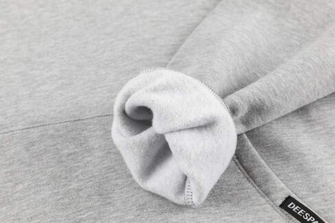DEESPACE Men's Sweatshirts Soft Brushed Fleece Hoodie Pull on Sweatshirts Drawstring Hooded Sweatshirt (S-3XL) in Saudi Arabia