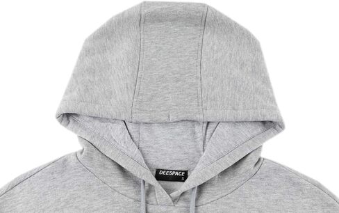 DEESPACE Men's Sweatshirts Soft Brushed Fleece Hoodie Pull on Sweatshirts Drawstring Hooded Sweatshirt (S-3XL) in Saudi Arabia