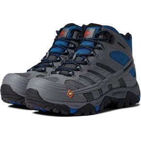 Merrell Men's Moab Velocity Tactical Mid Carbon-Fiber (CF) Composite Safety Toe Waterproof Breathable Oil-and Slip-Resistant Work Boots with Eva Midsole in Kuwait