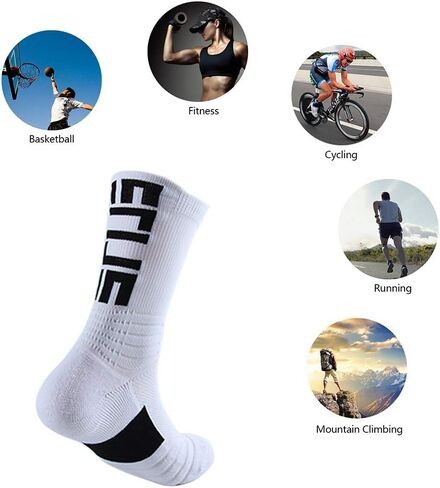 Men's Athletic Cushioned Crew Socks in Saudi Arabia