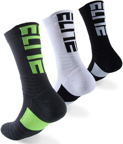 Men's Athletic Cushioned Crew Socks in Saudi Arabia