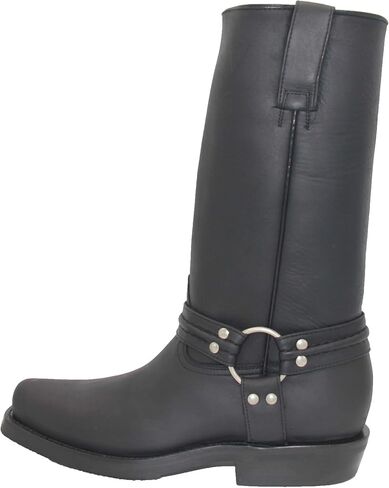 Men's Leather Harness Western Biker Boot in Kuwait
