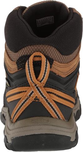 KEEN Men's Ridge Flex Mid Height Waterproof Hiking Boots, Bison/Golden Brown, 9 Wide in Saudi Arabia
