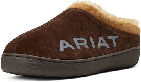 ARIAT Men's Indoor & Outdoor Suede Hooded Clog Slippers in Saudi Arabia