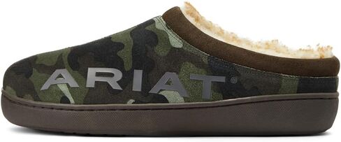 ARIAT Men's Indoor & Outdoor Suede Hooded Clog Slippers in Saudi Arabia