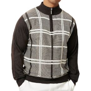 STACY ADAMS Men's Sweater, Double Windowpane Design in Kuwait