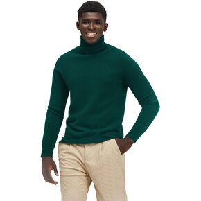 ZOEZOE Men's Essential Knit Cashmere Wool Turtleneck Sweater Long Sleeve Roll Neck Pullover