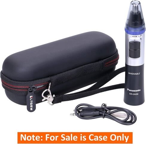 LTGEM EVA Hard Case for Panasonic Nose Hair Trimmer and Ear Hair Trimmer ER-GN30-K, Men's Wet/Dry Trimmer Cleaning System (Case Only) in Saudi Arabia