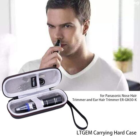 LTGEM EVA Hard Case for Panasonic Nose Hair Trimmer and Ear Hair Trimmer ER-GN30-K, Men's Wet/Dry Trimmer Cleaning System (Case Only) in Saudi Arabia