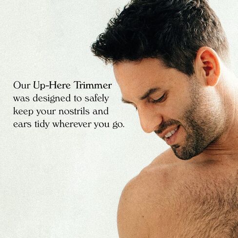 ميريدين ماكينة تشذيب كهربائية للرجال من اب هير - ماكينة تشذيب الانف والاذن والحواجب للرجال - مقاومة للماء - عمر بطارية 30 دقيقة - تشذيب بدون الم مقابل الشمع - اونيكس in Kuwait