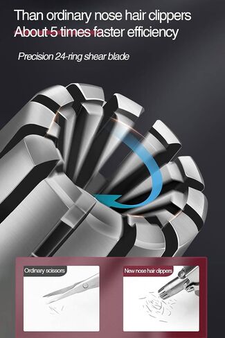 Nose Hair Trimmer, Manual Nose Hair Remover Without Batteries, with 12 Double-Edged Blades, Painless, Waterproof, Easy to Clean and Carry. in Saudi Arabia