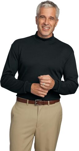 Port Authority Men's Interlock Knit Mock Turtleneck in Saudi Arabia