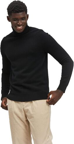 ZOEZOE Men's Essential Knit Cashmere Wool Turtleneck Sweater Long Sleeve Roll Neck Pullover in Kuwait