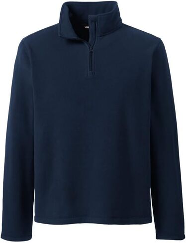 Lands' End School Uniform Men's Lightweight Fleece Quarter Zip Pullover in Saudi Arabia