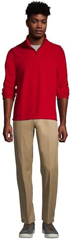 Lands' End School Uniform Men's Lightweight Fleece Quarter Zip Pullover in Saudi Arabia