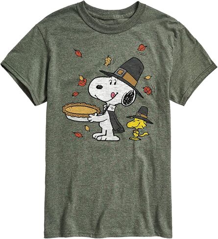 Peanuts - Thanksgiving Scene - Men's Short Sleeve Graphic T-Shirt in Saudi Arabia