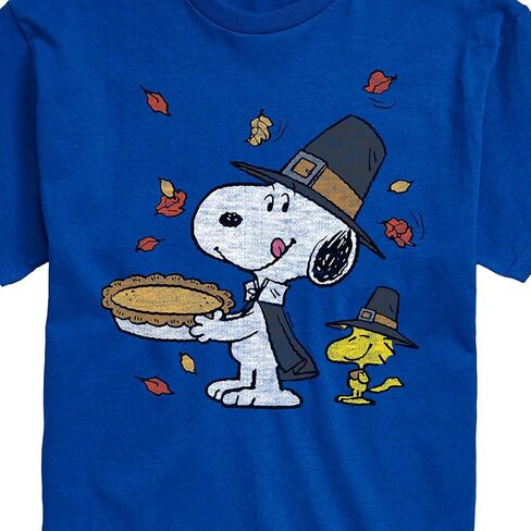 Peanuts - Thanksgiving Scene - Men's Short Sleeve Graphic T-Shirt in Saudi Arabia