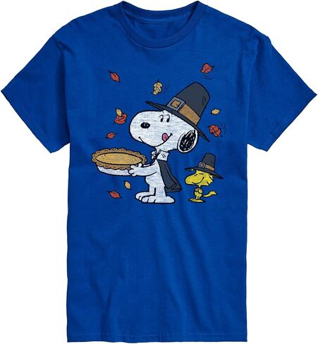 Peanuts - Thanksgiving Scene - Men's Short Sleeve Graphic T-Shirt in Saudi Arabia