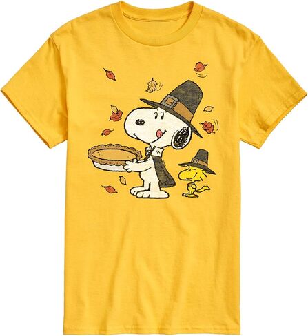 Peanuts - Thanksgiving Scene - Men's Short Sleeve Graphic T-Shirt in Saudi Arabia