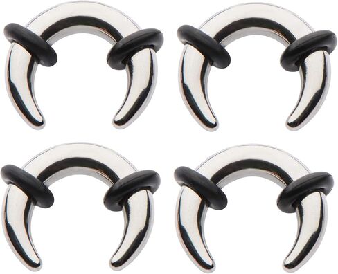 00g 0g 2g 4g 6g Steel Pinchers for Ears Septum Horseshoe Buffalo Crescent Gauges in Saudi Arabia