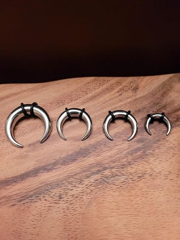 00g 0g 2g 4g 6g Steel Pinchers for Ears Septum Horseshoe Buffalo Crescent Gauges in Saudi Arabia
