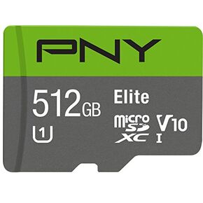 PNY Elite 512GB MicroSDXC Card, Up to 90MB/S – (P-SDU512U190EL-GE) in Kuwait