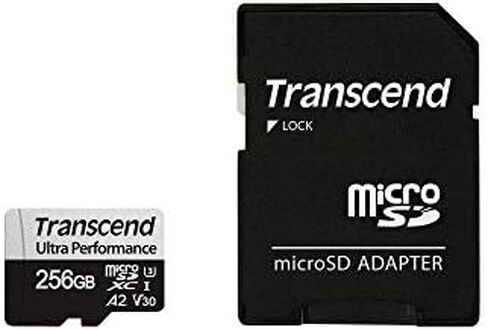 ترانسيند 256 جيجا microSDXC 340S بطاقة ذاكرة عالية الأداء UHS- I, U3, V30, A2, 4K, فل اتش دي - TS256GUSD340S in Kuwait