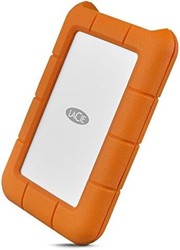 محرك الأقراص الصلبة LaCie Rugged SSD بسعة 500 جيجابايت - USB-C USB 3.2 NVMe بسرعة تصل إلى 1050 ميجابايت/ثانية، مقاوم للماء IP67، مقاوم للسقوط 3 أمتار، تشفير، ضمان لمدة 5 سنوات مع استعادة البيانات، 1 Mo Adobe CC (STHR500800) in Saudi Arabia