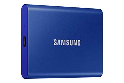 Samsung T7 Portable SSD 1TB - Up to 1050MB/s - USB 3.2 External Solid State Drive, Blue (MU-PC1T0H/AM) in Kuwait