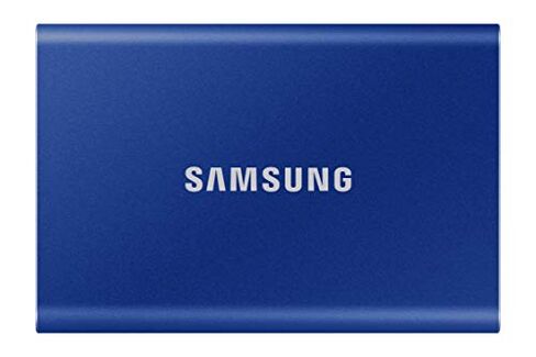Samsung T7 Portable SSD 1TB - Up to 1050MB/s - USB 3.2 External Solid State Drive, Blue (MU-PC1T0H/AM) in Kuwait