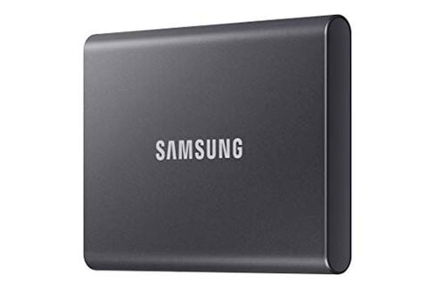 سامسونج وسيط تخزين ذو حالة ثابتة خارجي محمول T7 500GB USB 3.2 رمادي (MU-PC500T)، MU-PC500T/AM in Kuwait