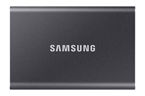 سامسونج وسيط تخزين ذو حالة ثابتة خارجي محمول T7 500GB USB 3.2 رمادي (MU-PC500T)، MU-PC500T/AM in Kuwait