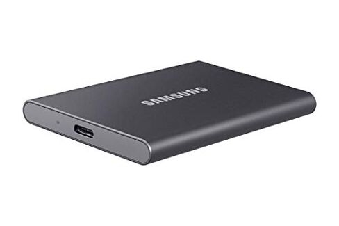 سامسونج وسيط تخزين ذو حالة ثابتة خارجي محمول T7 500GB USB 3.2 رمادي (MU-PC500T)، MU-PC500T/AM in Kuwait
