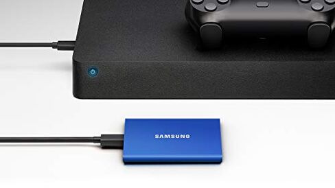 سامسونج وسيط تخزين ذو حالة ثابتة خارجي محمول T7 500GB USB 3.2 رمادي (MU-PC500T)، MU-PC500T/AM in Kuwait
