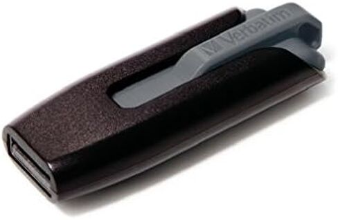 Verbatim 8GB USB 3.0 Store 'n' Go V3 Flash Drive - Cap-Less & PC / Mac Compatible - Gray in Saudi Arabia