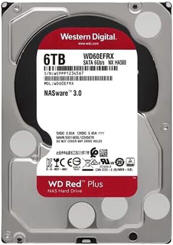 ويسترن ديجيتال WD NAS 5400 RPM Class SATA 6 Gb/s CMR MB Cache 3.5 بوصة محرك كمبيوتر أو وحدة تخزين in Kuwait