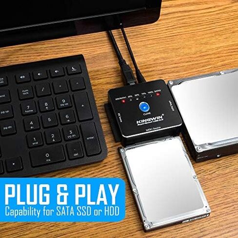Kingwin USB 3.0 to SSD/SATA Adapter for 2.5 Inch Hard Drives. Support All 2.5" SSD & SATA Types of Drives. Hot Plug & Play. Perfect Solution for Easily Access [Optimized for 2.5" SSD] (ADP-07U3) in Saudi Arabia