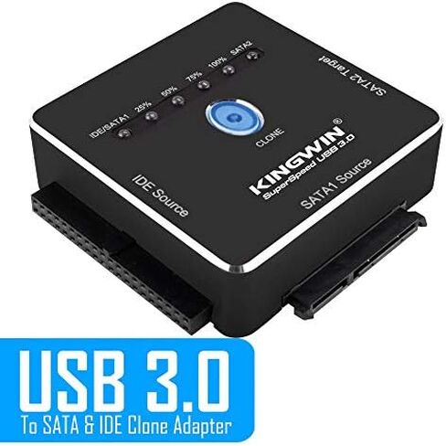 Kingwin USB 3.0 to SSD/SATA Adapter for 2.5 Inch Hard Drives. Support All 2.5" SSD & SATA Types of Drives. Hot Plug & Play. Perfect Solution for Easily Access [Optimized for 2.5" SSD] (ADP-07U3) in Saudi Arabia