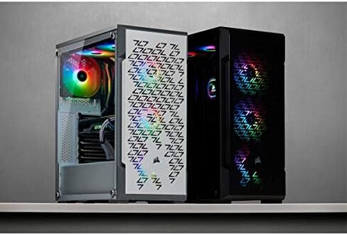 حافظة ذكية من Corsair Icue 220T RGB Airflow من الزجاج المقسى في منتصف البرج in Kuwait