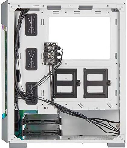 حافظة ذكية من Corsair Icue 220T RGB Airflow من الزجاج المقسى في منتصف البرج in Kuwait
