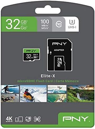 PNY Elite-X Class 10 U3 V30 microSDXC Flash Memory Card in Saudi Arabia