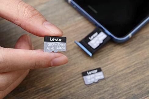بطاقة Lexar Professional 1066x microSDXC UHS-I مع محول SD سلسلة فضية، قراءة تصل إلى 160 ميجابايت/ثانية، لكاميرات الحركة والطائرات بدون طيار والهواتف الذكية والأجهزة اللوحية المتطورة (LMS1066128G-B2ANU) in Saudi Arabia