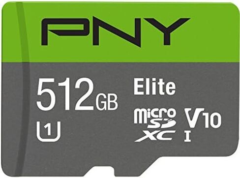 PNY Elite 512GB MicroSDXC Card, Up to 90MB/S – (P-SDU512U190EL-GE) in Kuwait