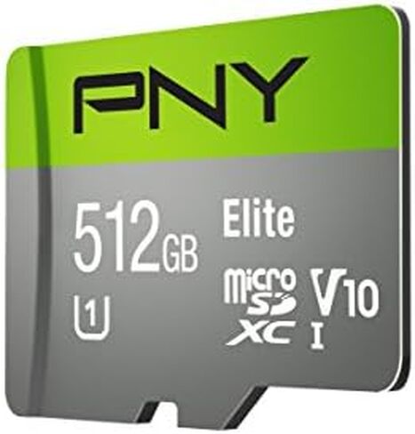 PNY Elite 512GB MicroSDXC Card, Up to 90MB/S – (P-SDU512U190EL-GE) in Kuwait