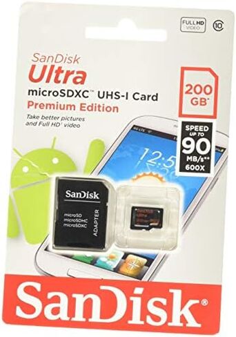 SanDisk Ultra 32GB microSDHC UHS-I Card with Adapter, Silver, Standard Packaging (SDSQUNC-032G-GN6MA) in Saudi Arabia