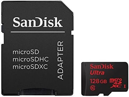SanDisk Ultra 32GB microSDHC UHS-I Card with Adapter, Silver, Standard Packaging (SDSQUNC-032G-GN6MA) in Saudi Arabia